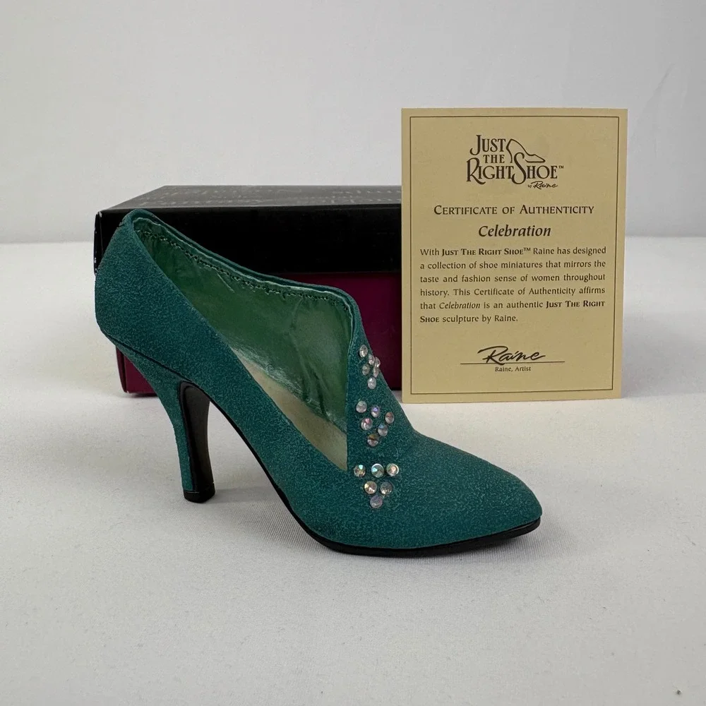 Vintage Just The Right Shoe By Raine Celebration Parkwest 25200 2000 COA Box